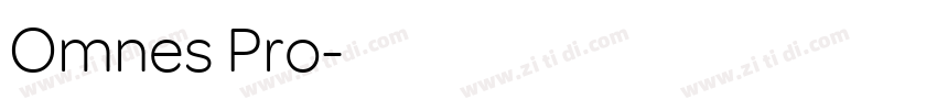 Omnes Pro字体转换